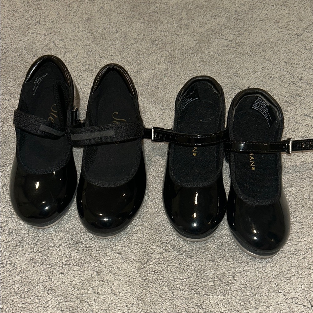 Kids Black Tap Shoes